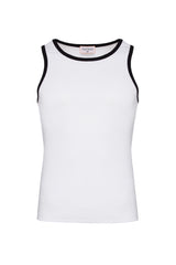 HEART TANK TOP - White & Black