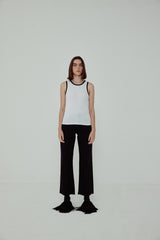 HEART TANK TOP - White & Black