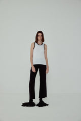 HEART TANK TOP - White & Black