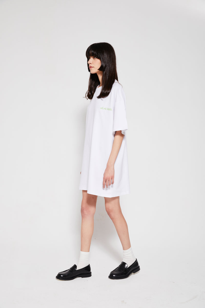 T-SHIRT DRESS WHITE